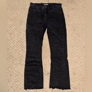 Mango Women's Black Flare Jeans